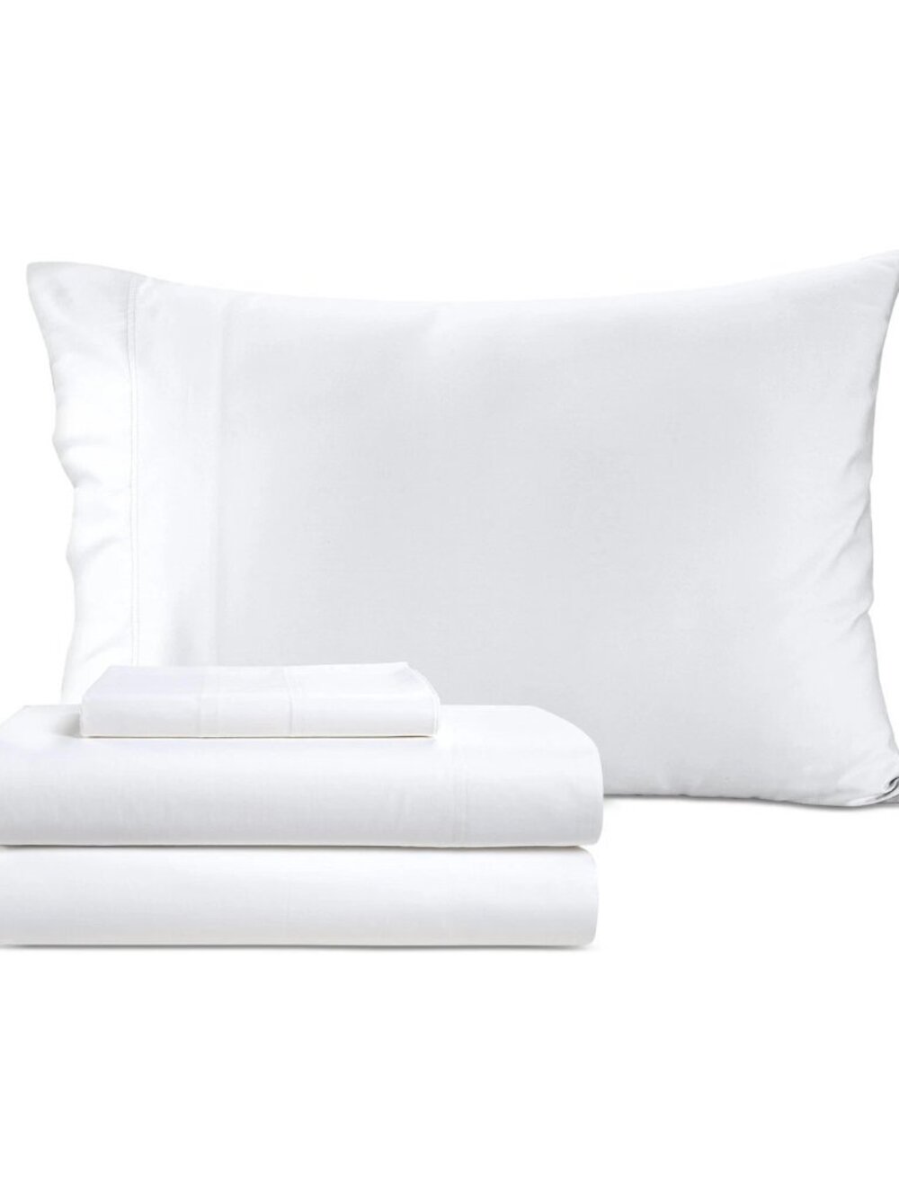 SleepRX 300 Thread Count 4-Pc. Sheet Set, Cotton-Bamboo - Bright White